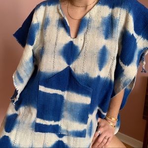 Indigo dyed cape